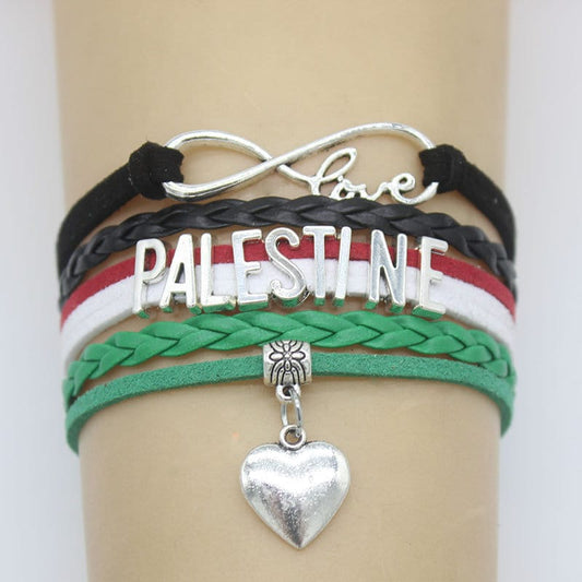 Palestine Bracelet with Heart - Buy One Get One FREE